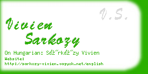 vivien sarkozy business card